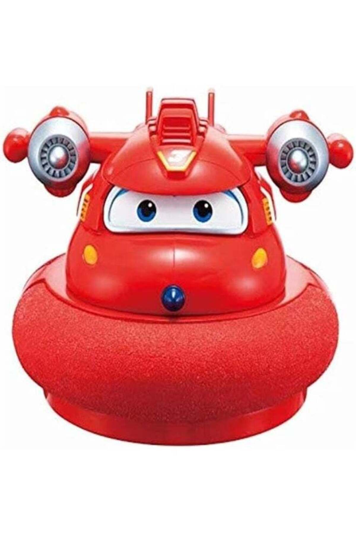 Generic Red Transforming Hovercraft Toy Car, Robot Vehicle with Blue Eyes, Kids Playset, Airplane Toy