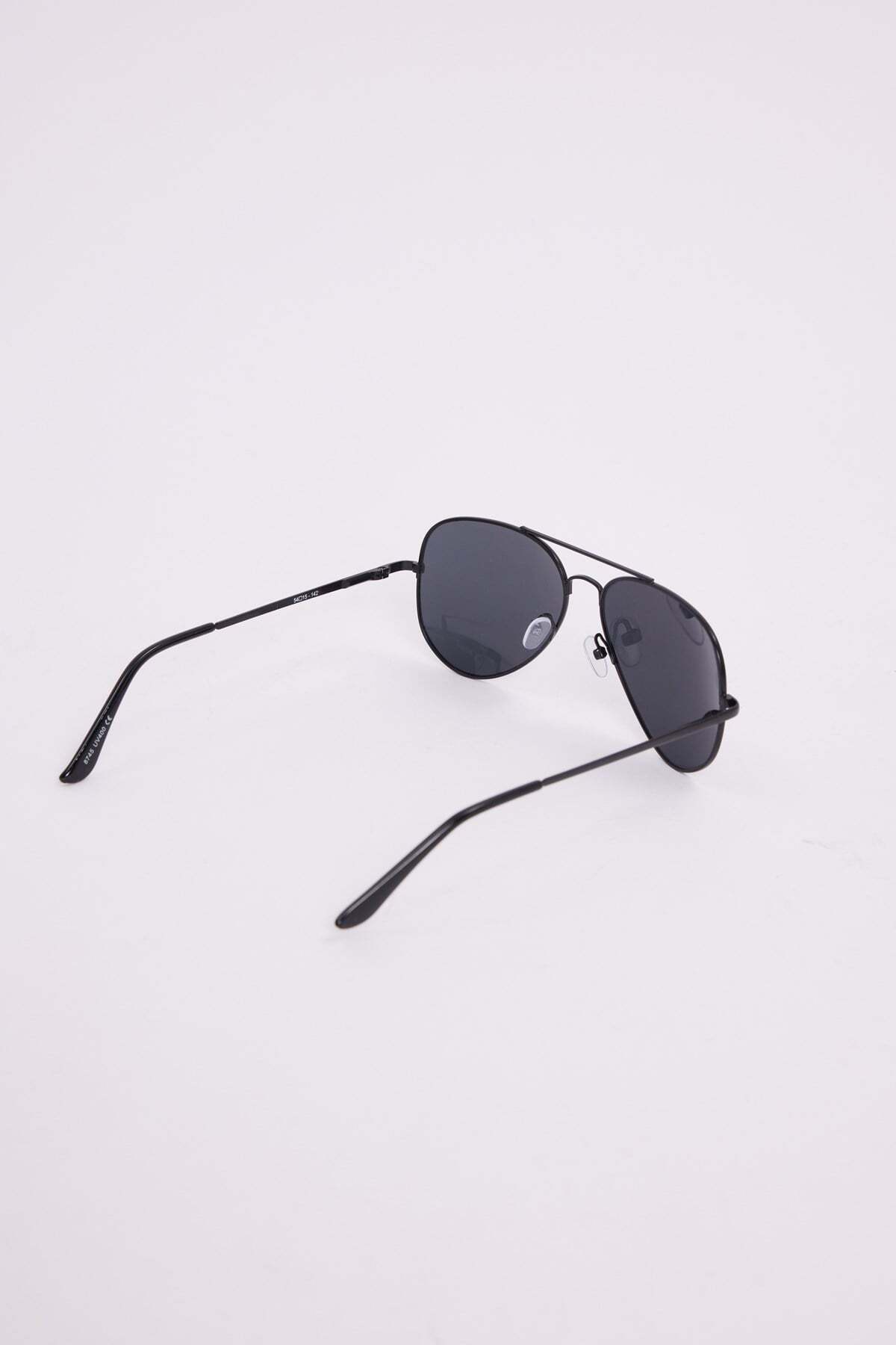 Tudors Unisex Damla Oval Çerçeveli Siyah Uv 400 Korumalı Güneş Gözlüğü görsel 5