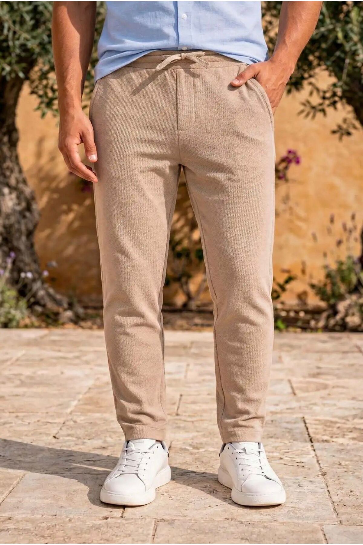 Markazzi Slim Fit Dar Kesim Lastikli Bel Bağcık Detaylı Jogger Pantolon görsel 2