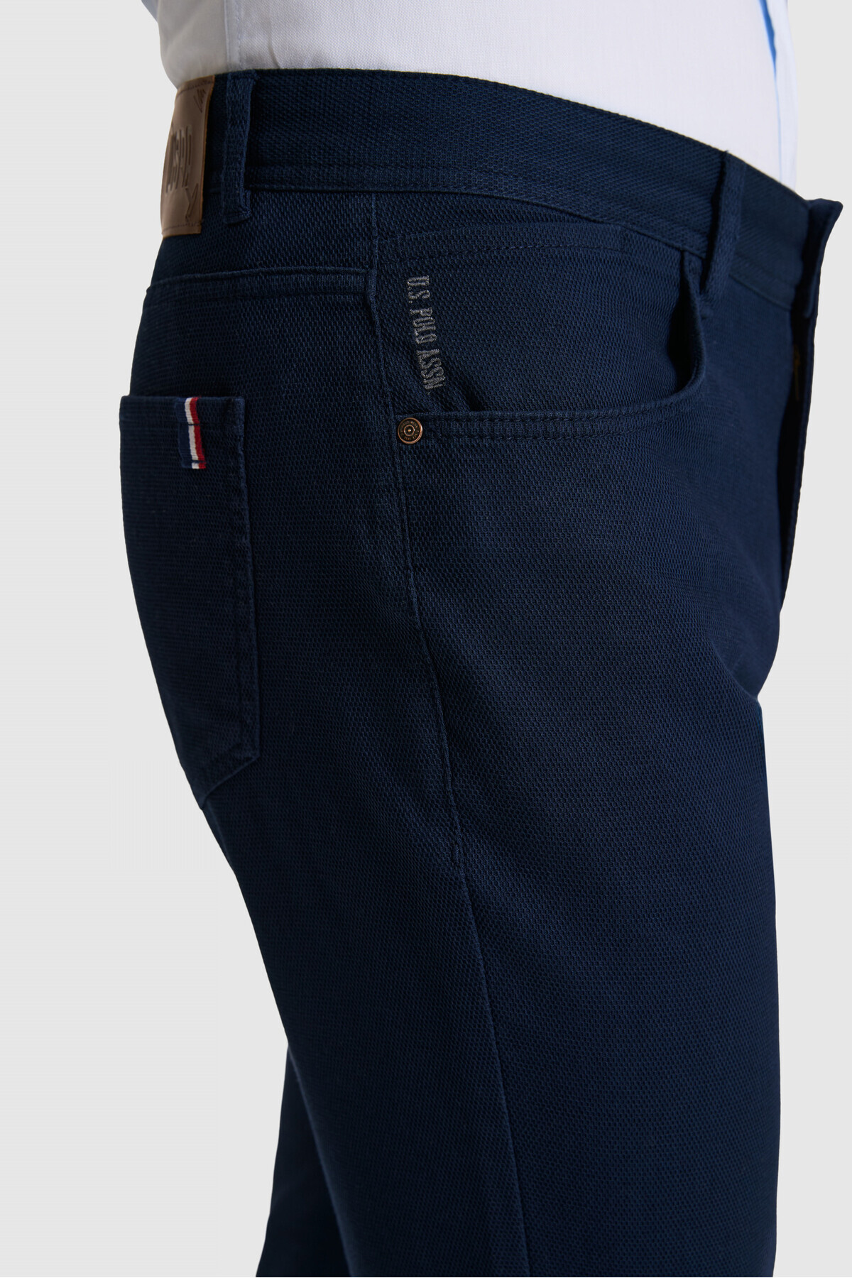 U.S. Polo Assn. Erkek Lacivert Kanvas Pantolon 50326183-VR033 görsel 6