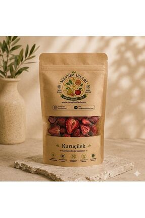 mevsim izleri Şekersiz Doğal Kurutulmuş Çilek Dilimi 40gr