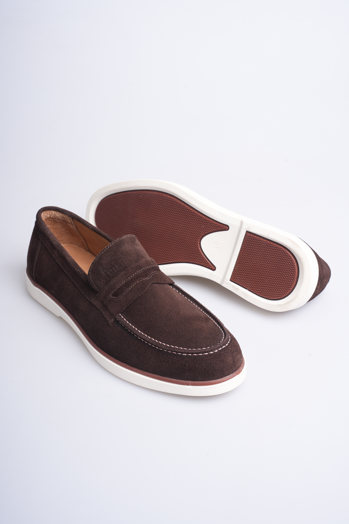 Fame Step Hakiki Deri Erkek Loafer Ayakkabı Kahve Süet Günlük Rahat Casual Mokasen Siena görsel 7