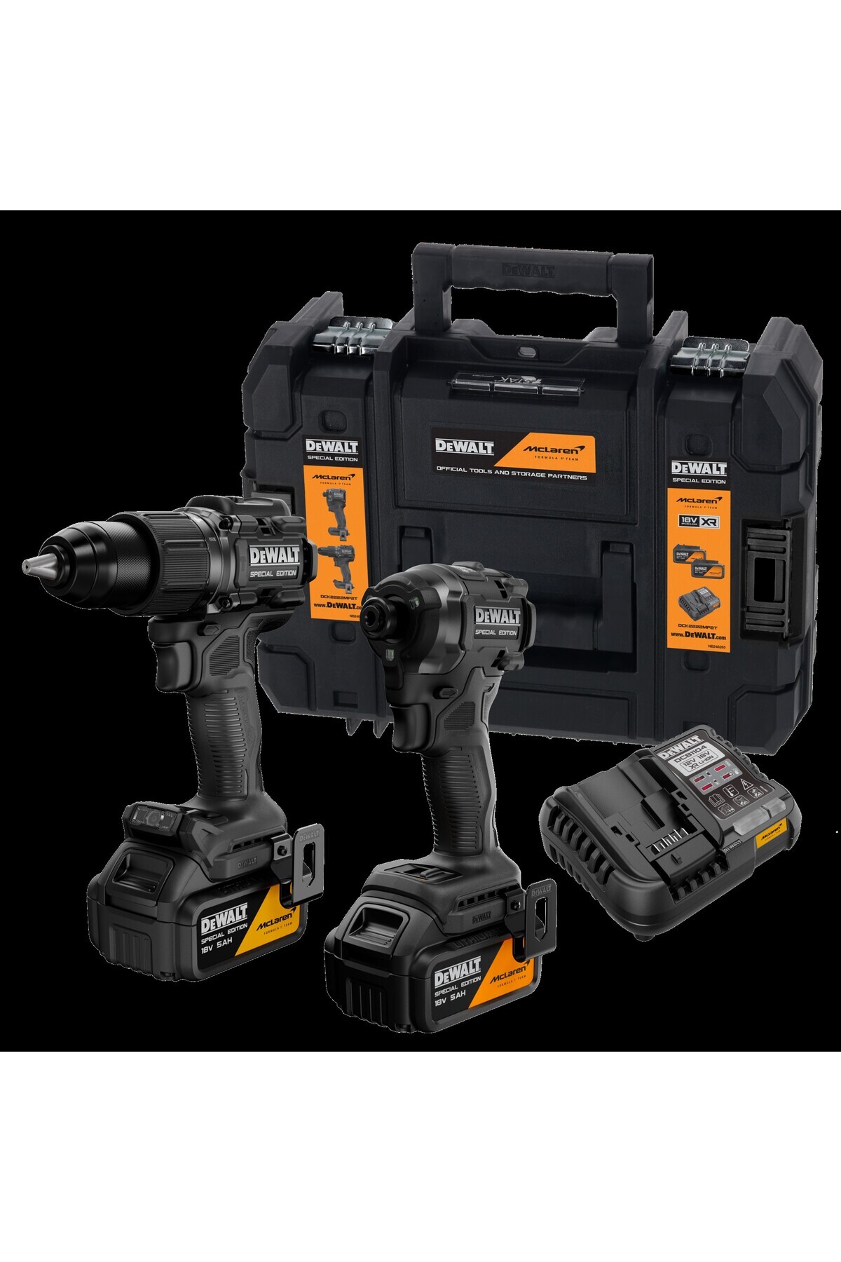 Dewalt 18V XR 5.0AH X MCLAREN DARBELİ MATKAP X DARBELİ TORNAVİDA