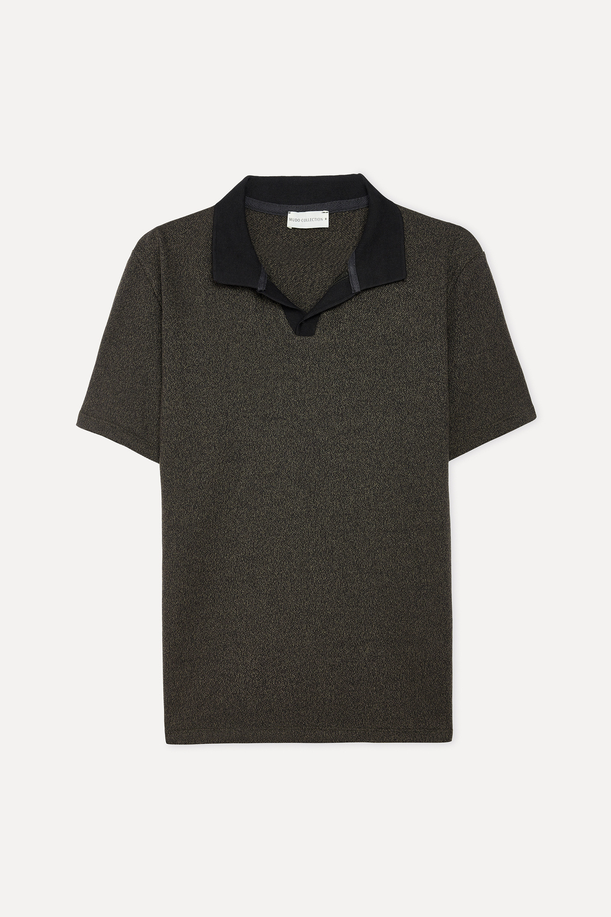 Mudo Men's Green Polo Neck T-Shirt