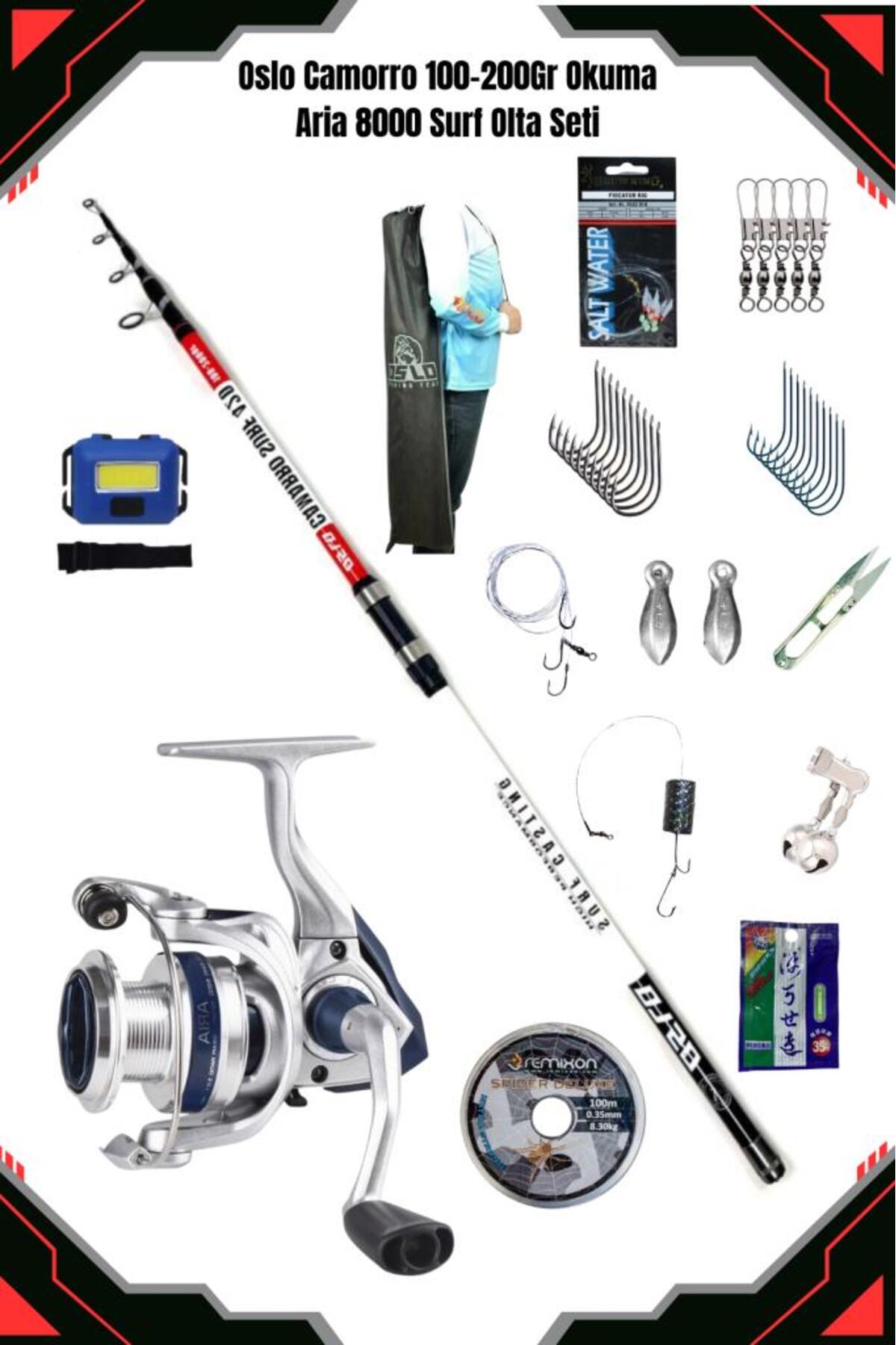 Oslo Camarro 420cm 100-200gr Aria 8000 Surf Casting Olta Seti