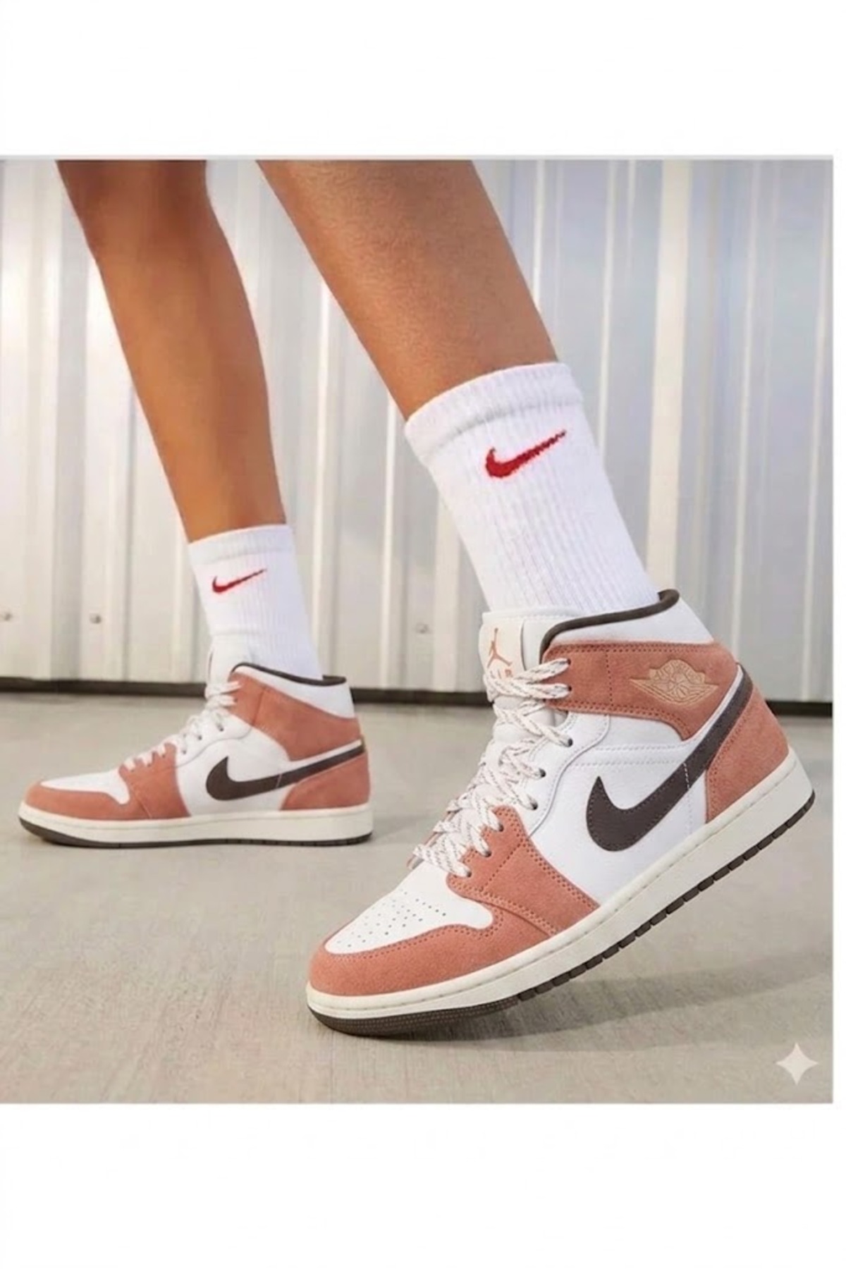 Nike Air Jordan 1 Mid Unisex Spor Ayakkabısı ( SPORTİKS ) DAR