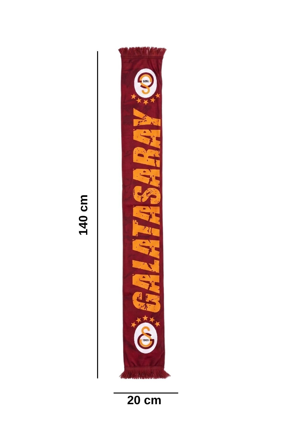 Galatasaray ORİJİNAL LİSANSLI 5 YILDIZ KIRMIZI ŞAL ATKI UV KUTU HEDİYELİ görsel 3
