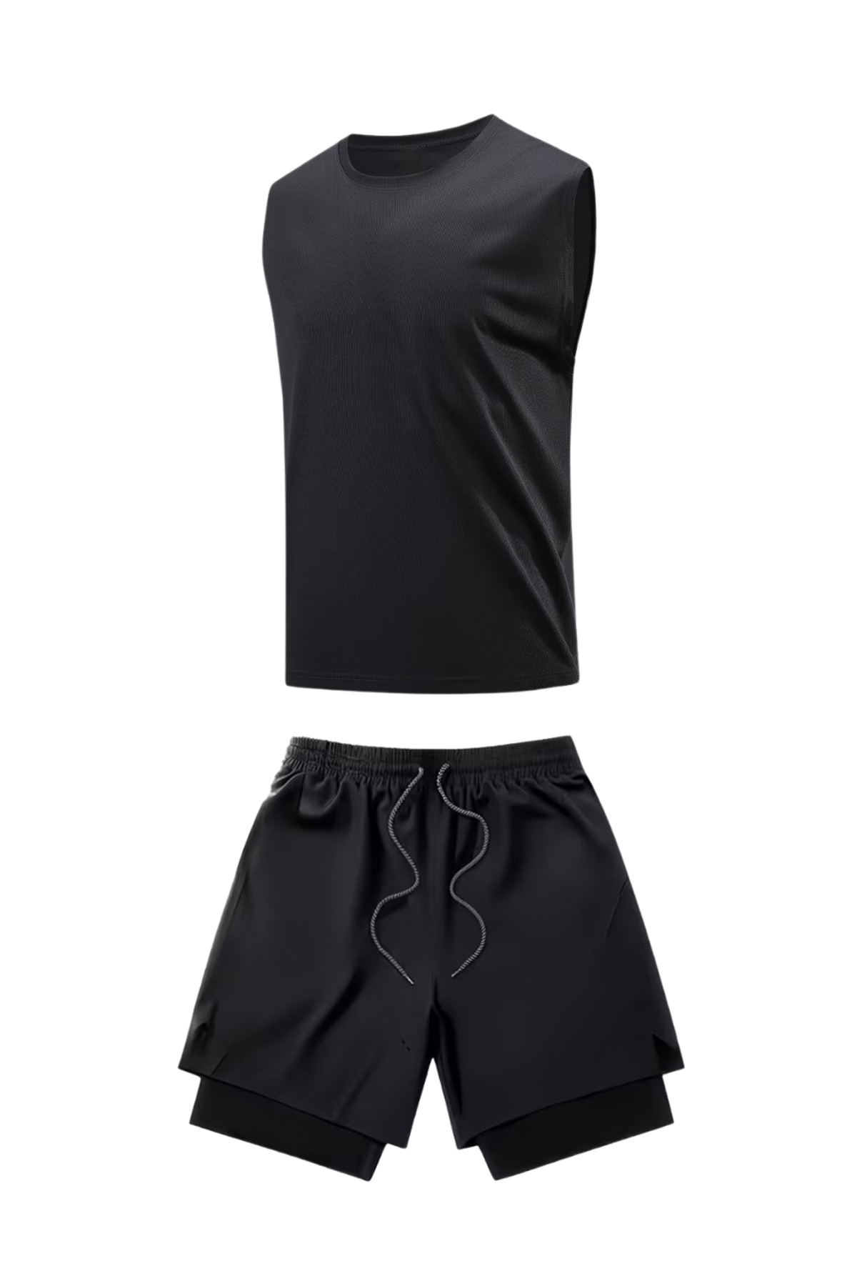 RUTBİL SPORTS 2'Lİ KISA TAYTLI ŞORT & SIFIR KOL COMPRESSİON BODY SET- FUTBOL-GYM-KOŞU EGZERSİZ SET 2'Lİ KISA görsel 7