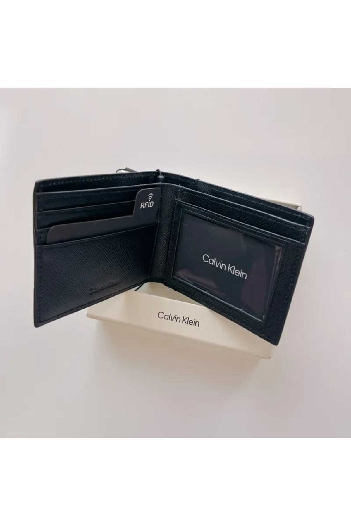 Calvin Klein Siyah deri cüzdan LZ04D1014G UB1 görsel 2