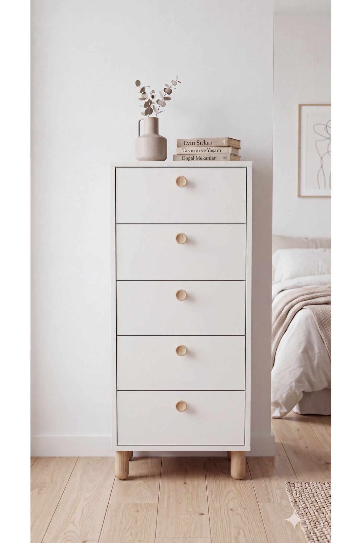 Taila Dresser Bohemian / Multipurpose Wardrobe/ Drawer Dresser / 5 Drawer Dresser