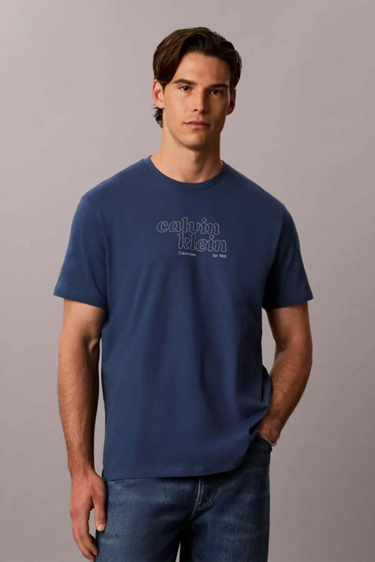 تیشرتمردانهCalvin Kleinآبی