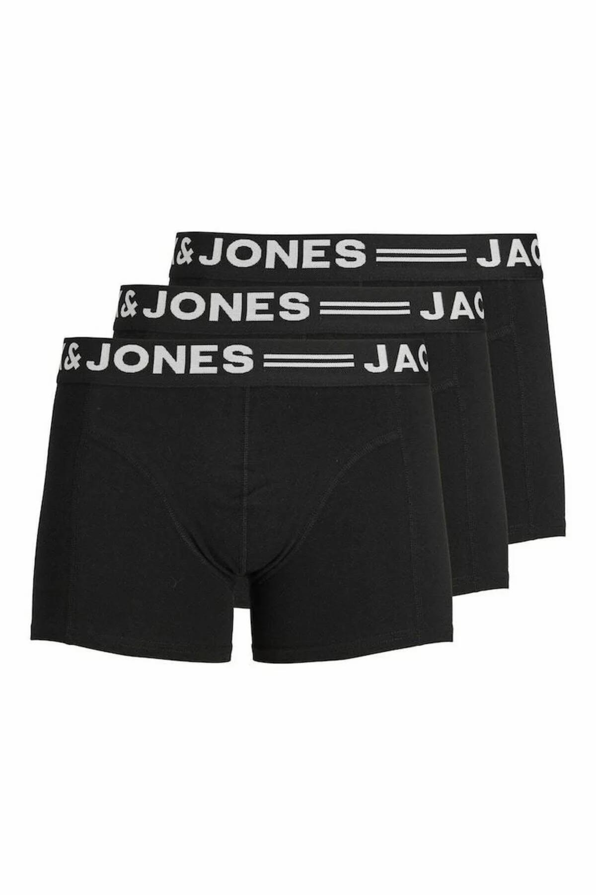 شورت ورزشی مردانه مدل Black2 Sense بسته 3 عددی جک اند جونز باکسر Jack & Jones