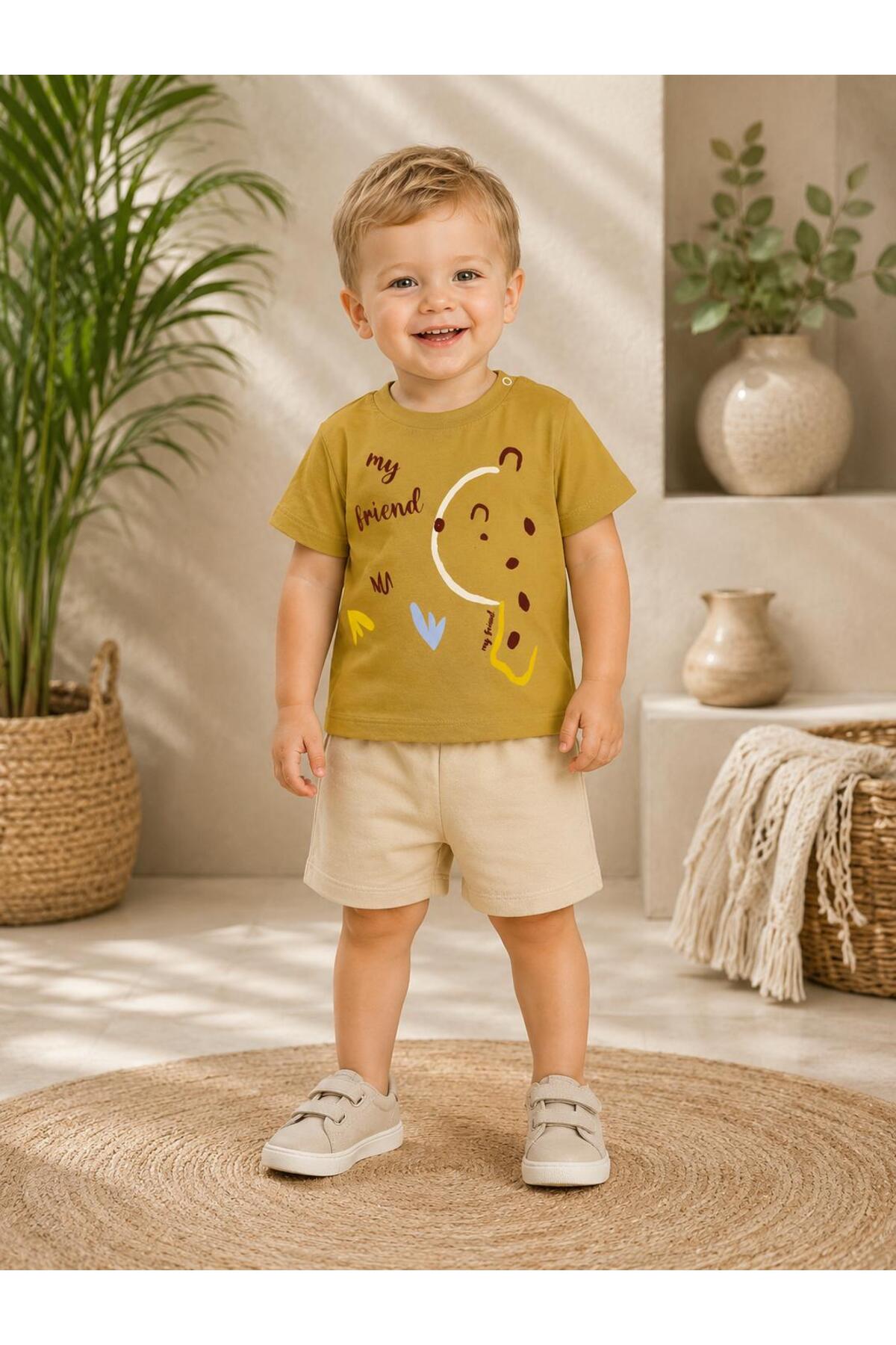 DimpleBaby My Friend Shorts Baby Set 0-24 Months 100% Cotton Summer