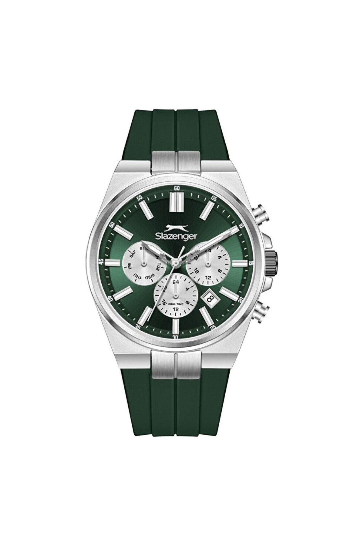 ساعت مچی مردانه بند سیلیکونی سبز SL.09.2651.2.375 اسلازنگر ساعت Slazenger