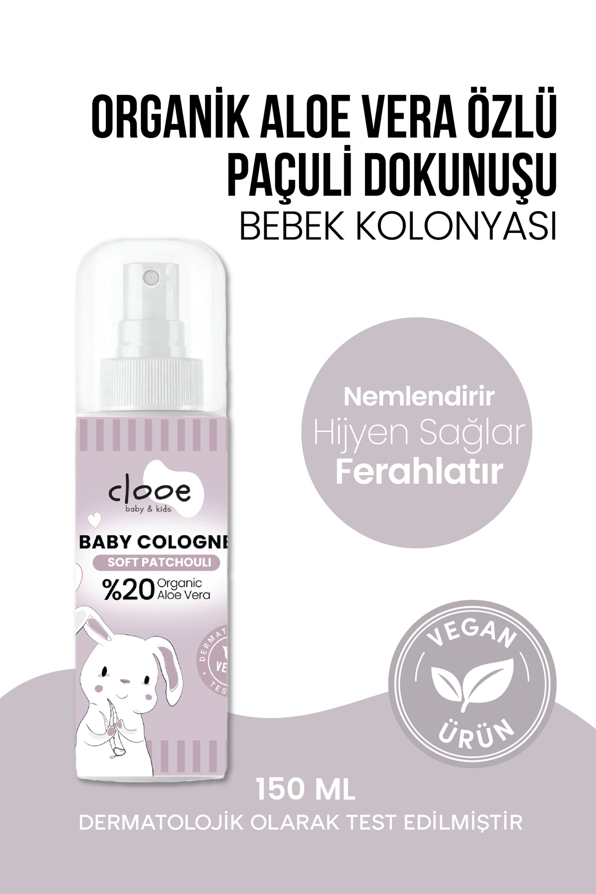 Vegan Bebek Kolonyası Seti Organik Aloe Vera Özlü Karma Paket 8x150ml — PKA053 — تصویر 4 از 8