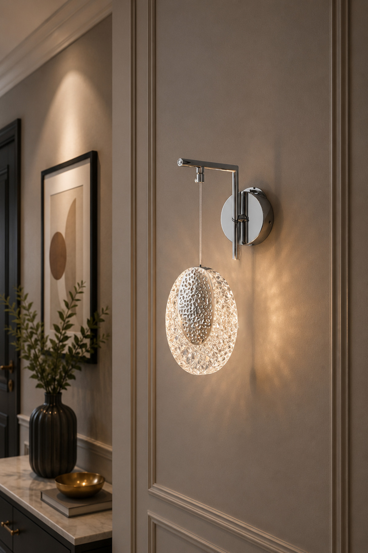 Viola Modern Design Chrome Color Daylight - Led Bathroom - Kitchen - Living Room Led Wall Light