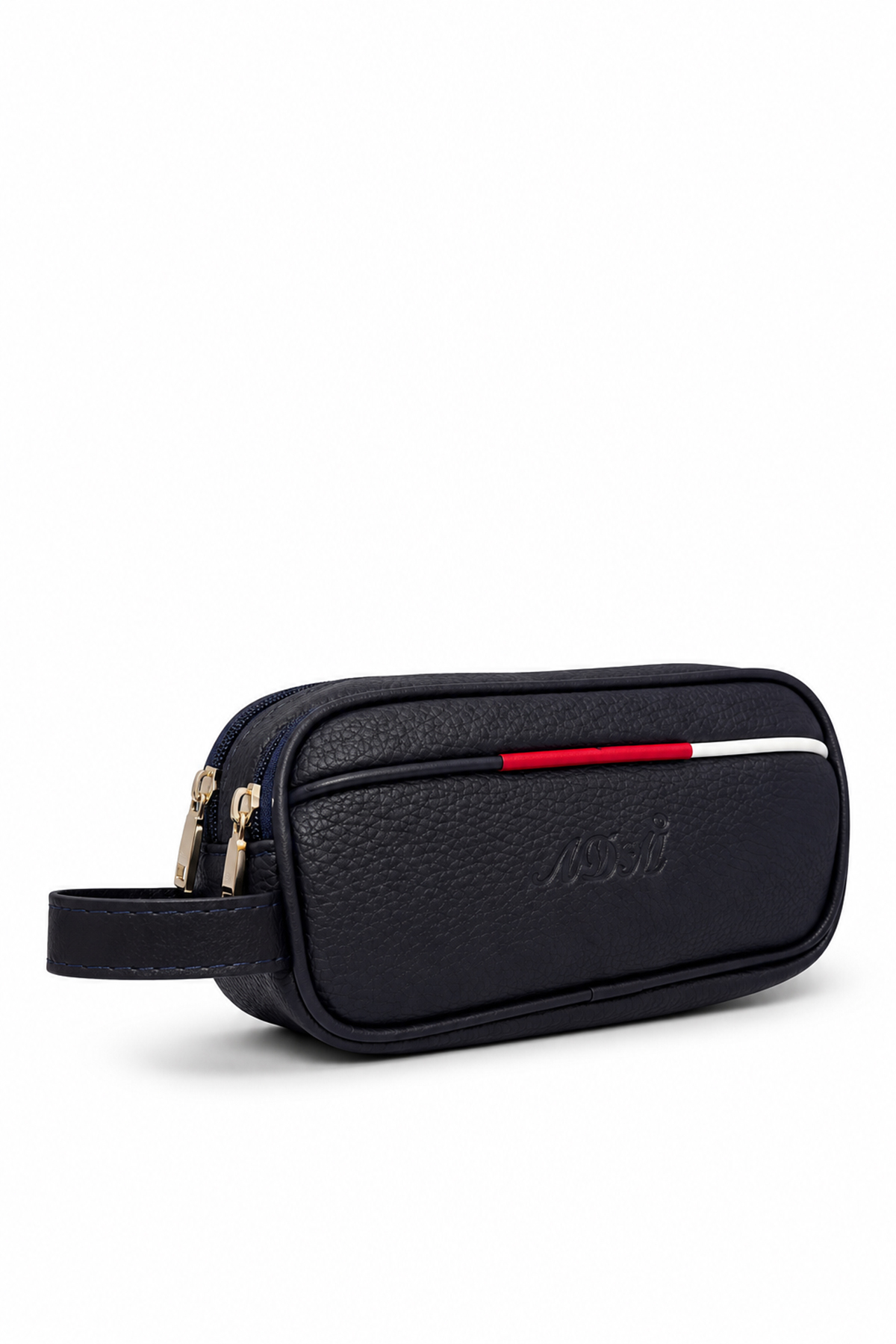VIATOX AR-01 Erkek Siyah Suya Dayanıklı Suni Vegan Deri Traşlık Bakım Seyahat El Çantası Portföy/clutch LAC görsel 3