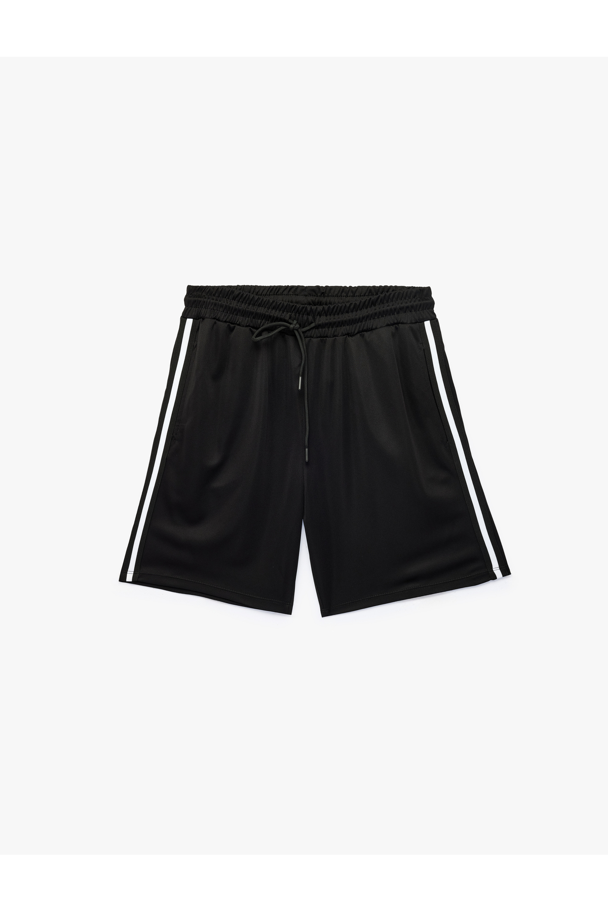 Koton Pockets, Ribbed Waist, Lace-Up Sports Shorts