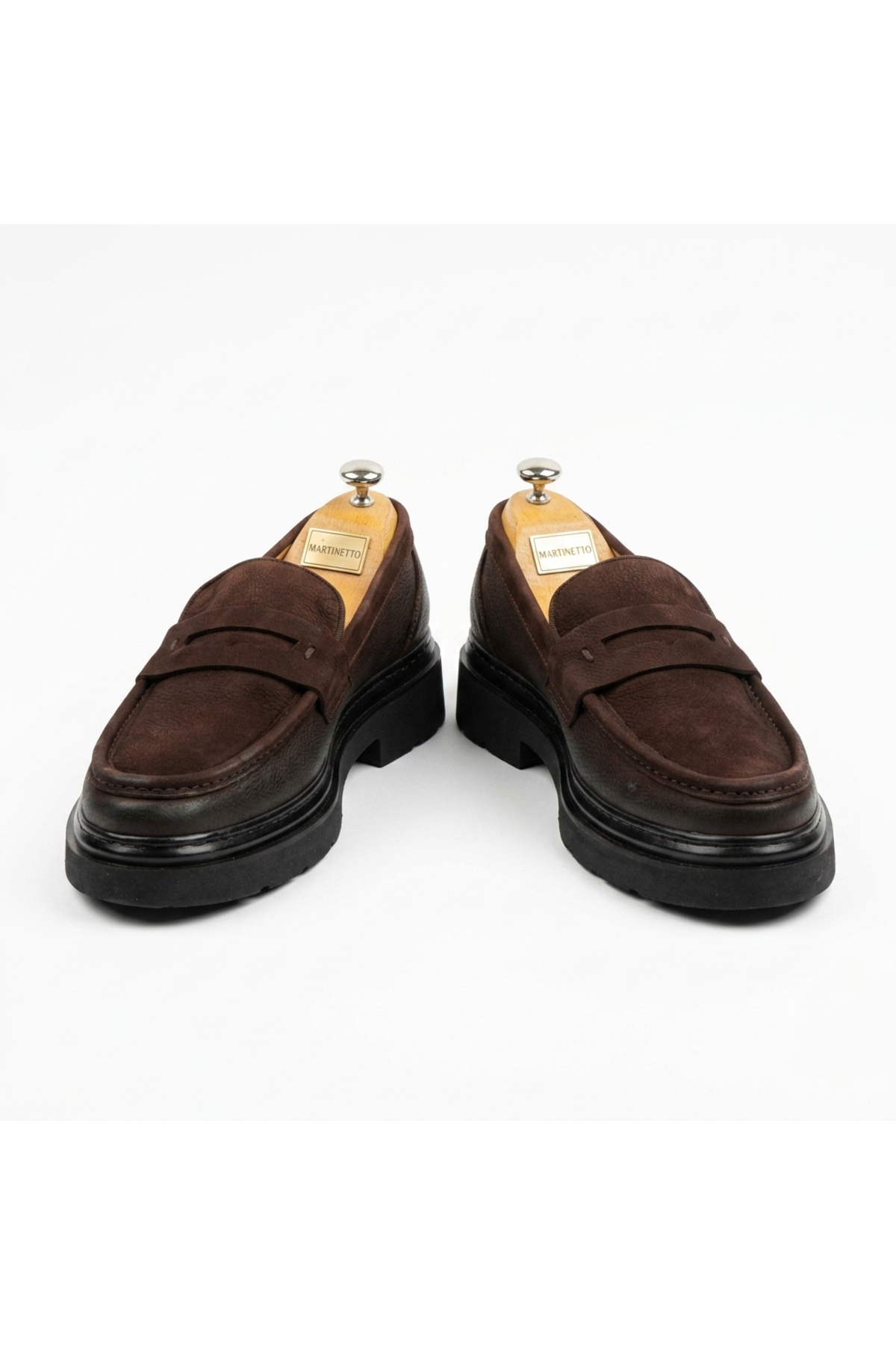 Martinetto HAKİKİ DERİ & NUBUK YENİ SEZON ERKEK LOAFER AYAKKABI - COMFORT POLİ TABAN MRTNBKKAHSYH görsel 5