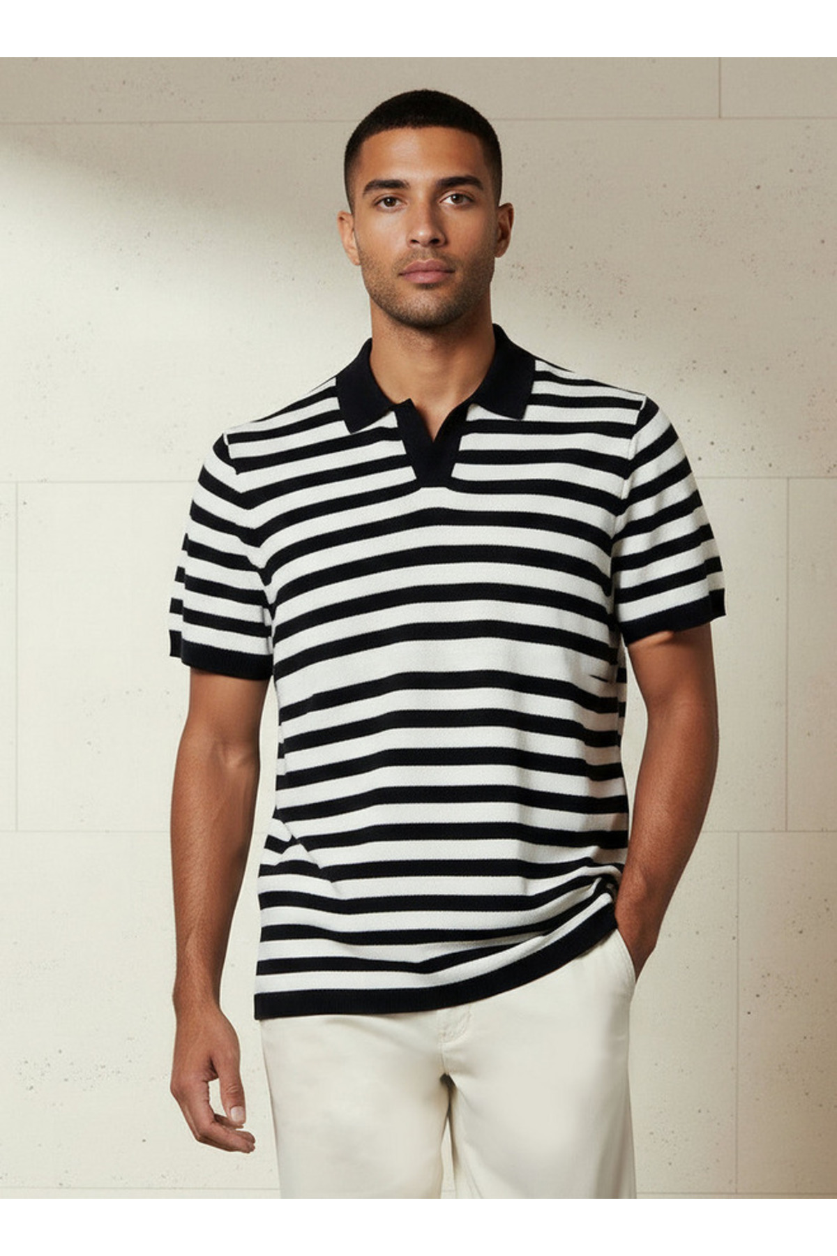 FAV STRIPE JHONNY COLLAR POLO