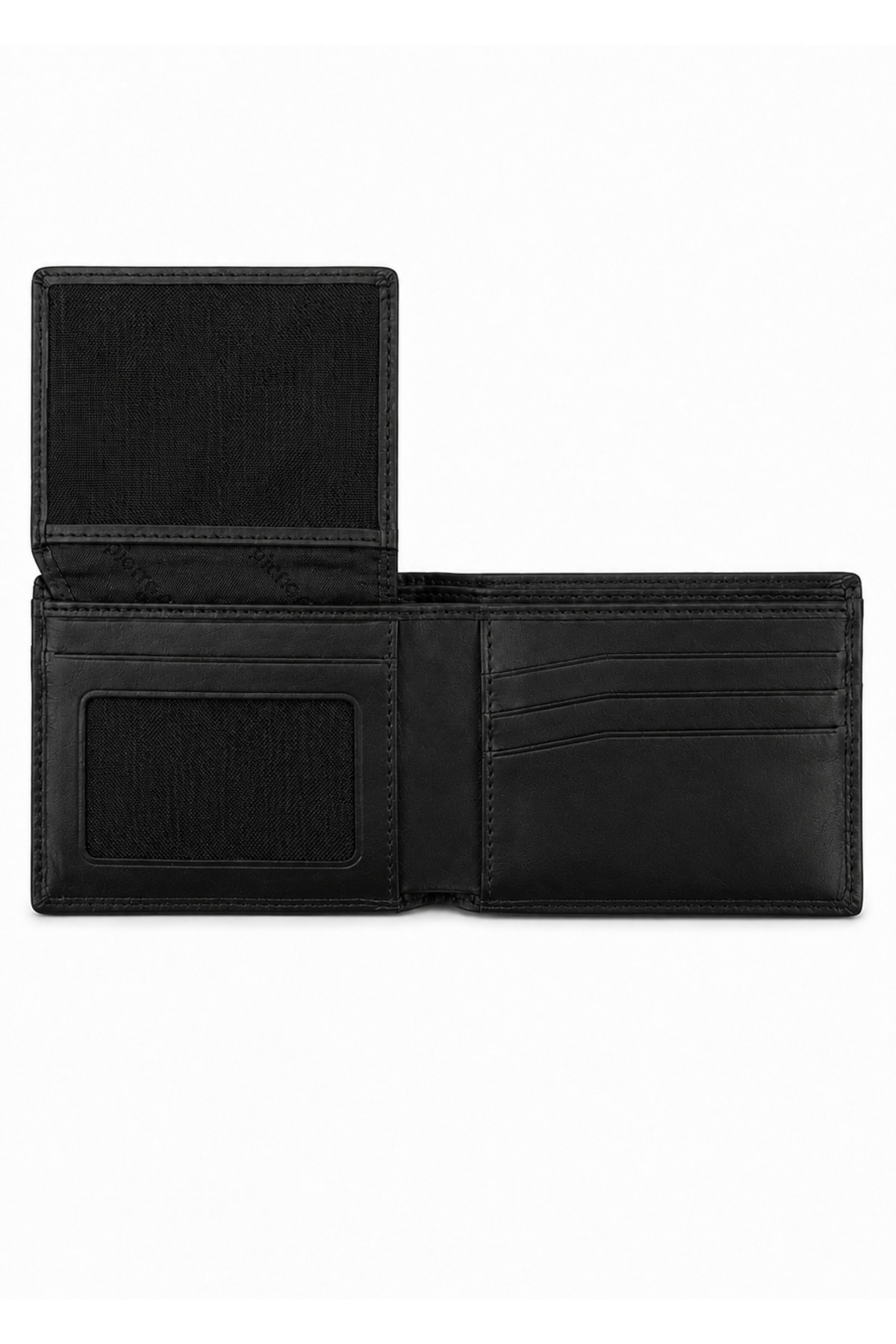 Pierre Cardin Analin ve Floater %100 Hakiki Deri Yarı Desenli Açılır Kimlik Bölmeli Erkek Siyah Deri Cüzdan Kartlık - Deri Erkek Aksesuar - PC-22065 görsel 2