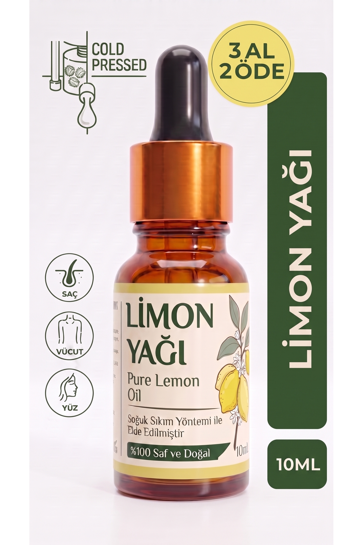 aktarloji روغن ضروری لیمو ۱۰ میلی لیتر / ۱۰۰٪ خالص و طبیعی / روغن لیمو — A1-Limon-yag-10