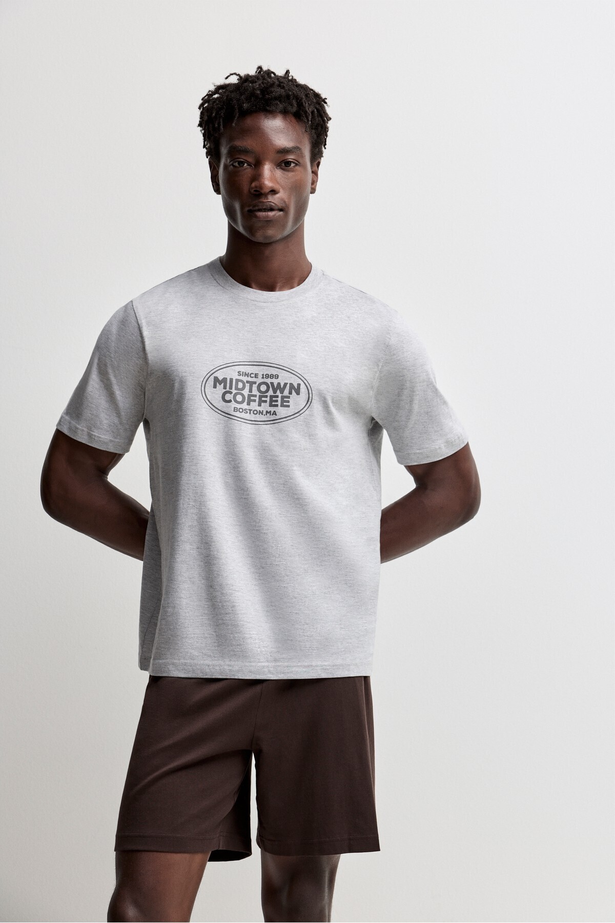 LEFTIES Desenli kısa pijama takımı görsel 2