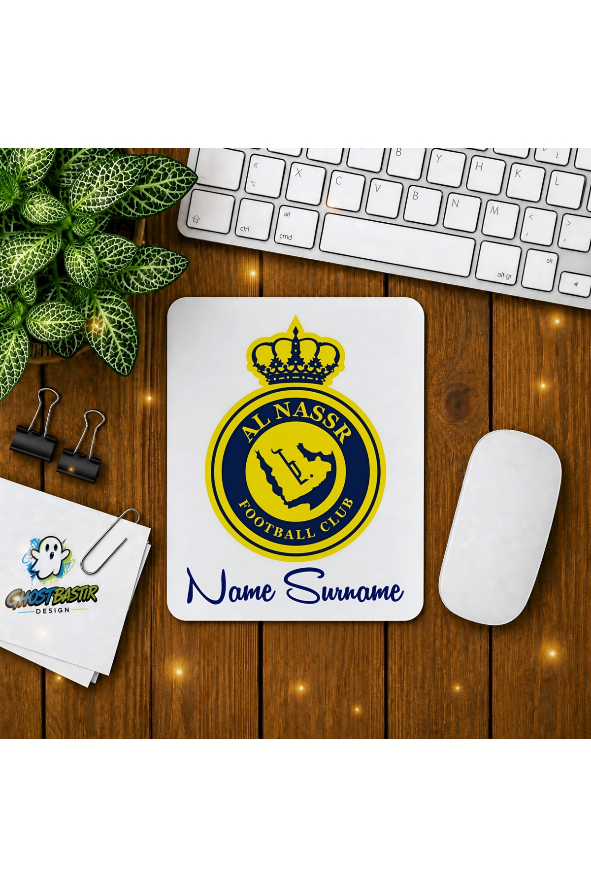Kişiye Özel Al Nassr F.C. Baskılı Oyuncu Mousepad 0144