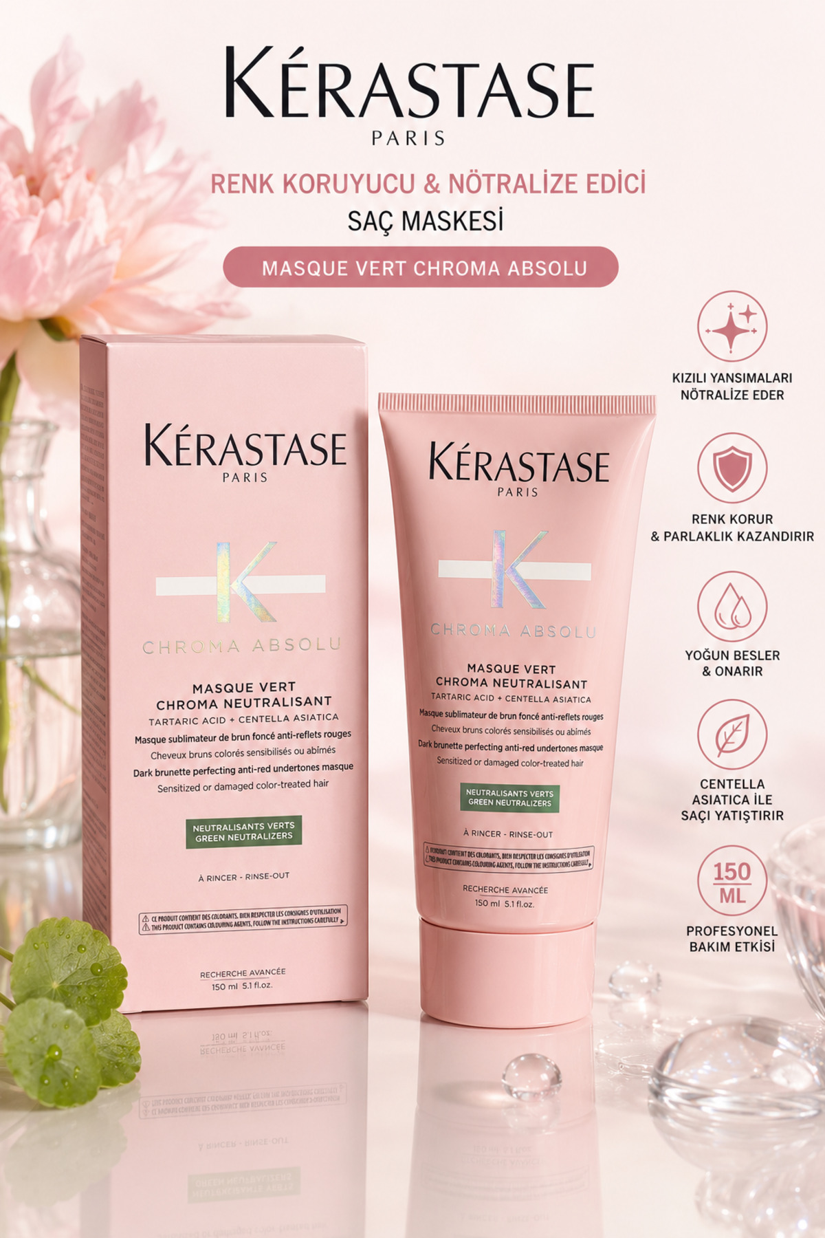 Kerastase Chroma Absolu Masque Vert Chroma Neutralisant 150 ml