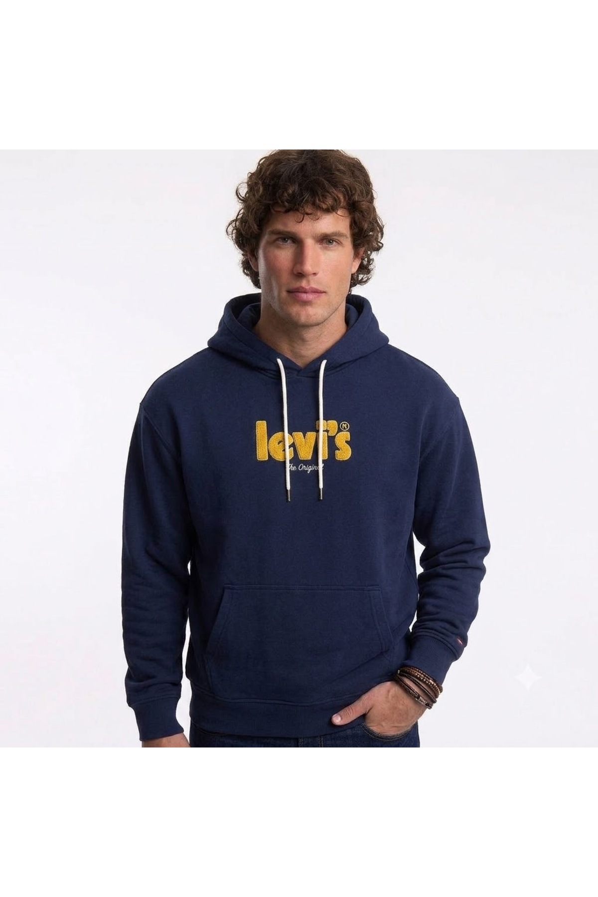 سویشرت نخی هوددار® با طرح گرافیکی و ریلکس فیت A26390021 لیوایز سویشرت Levi's