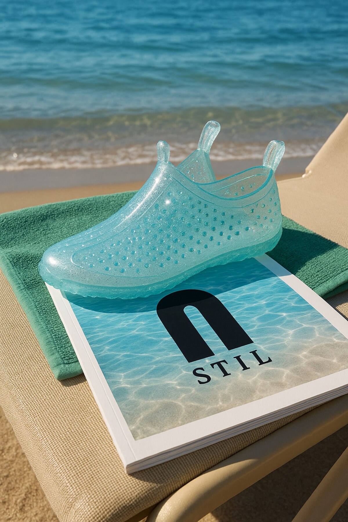 Nstil Allyup Unisex Deniz Ayakkabısı Kaymaz Taban Şık Havuz Simli-Simsiz-Şeffaf Plaj Rafting Sandaleti 130 görsel 5