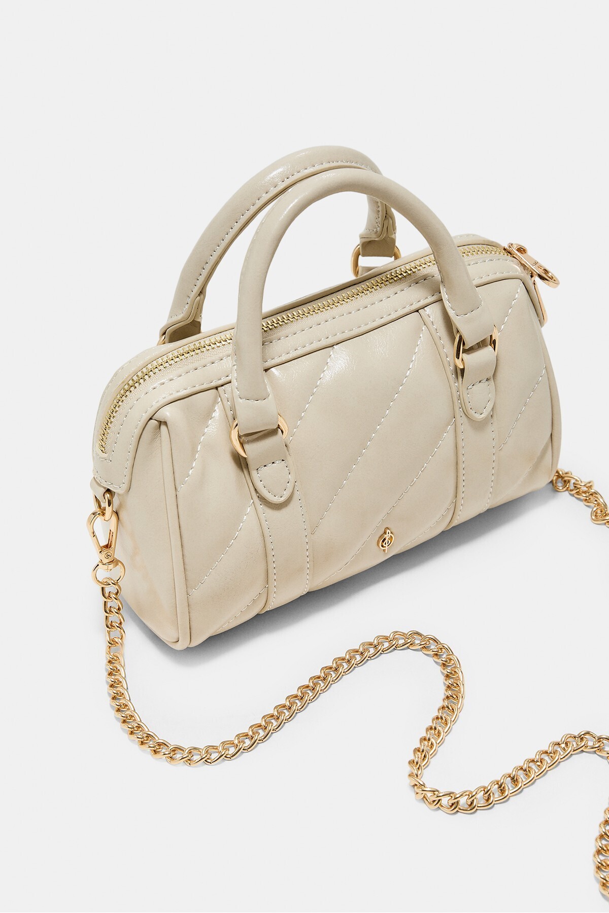 Stradivarius Kapitone bowling çanta görsel 5