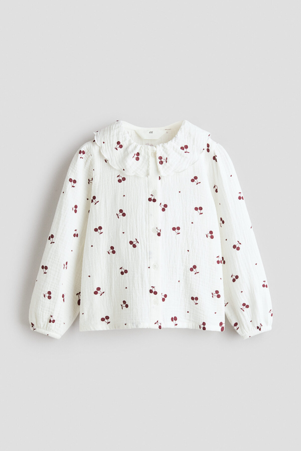 بلوز طرح‌دار موسلین اچ اند ام بادی H&M