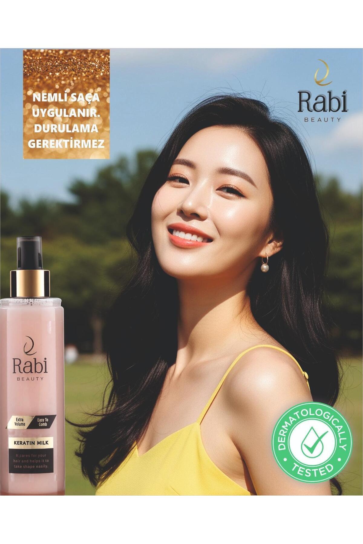 اسپری روشن کننده مو Rabi مدل Keratin Milk حجم 200 میلی لیتر — 200mlkeratinmilk — تصویر 5 از 5