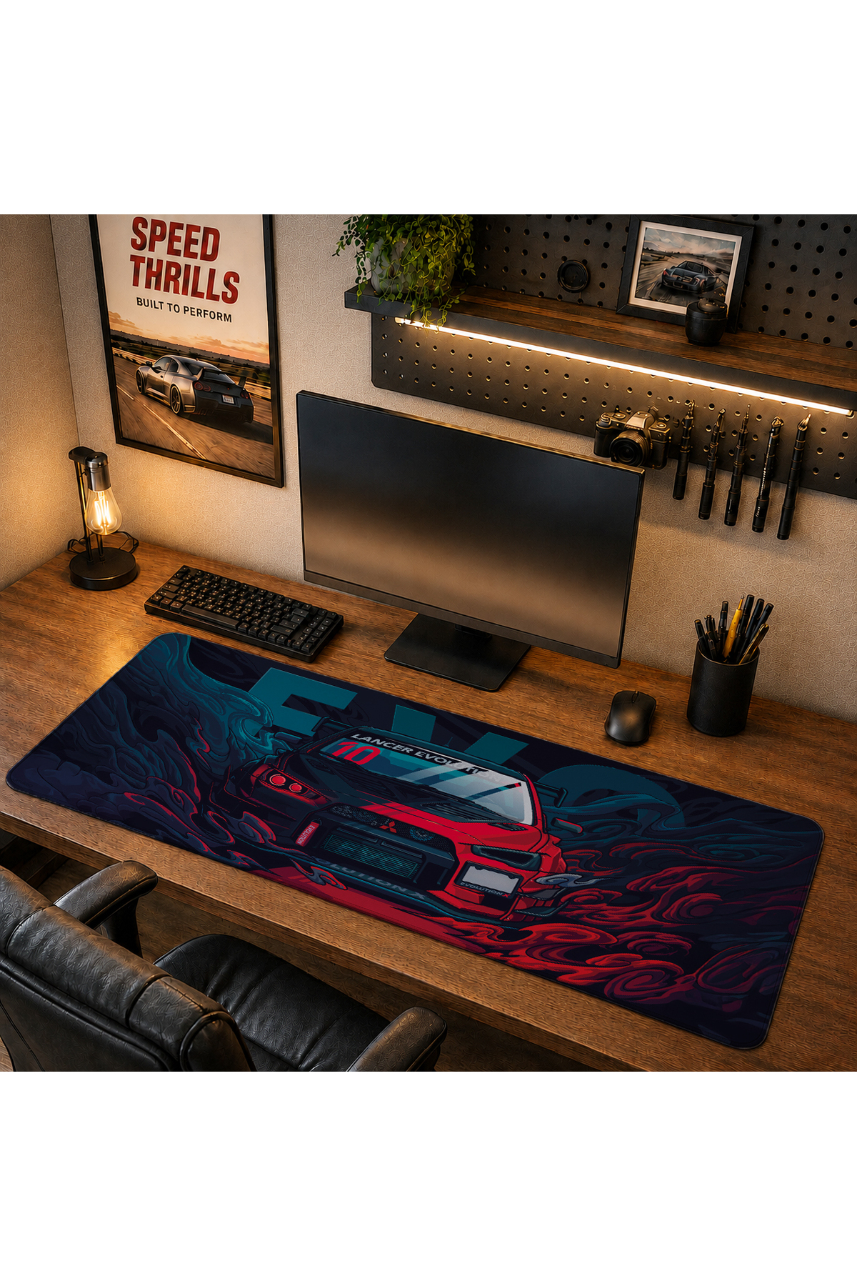 RUGRUMBA DRW1007 40x90cm Gaming Oyuncu XL Büyük Boy Kaymaz Tabanlı