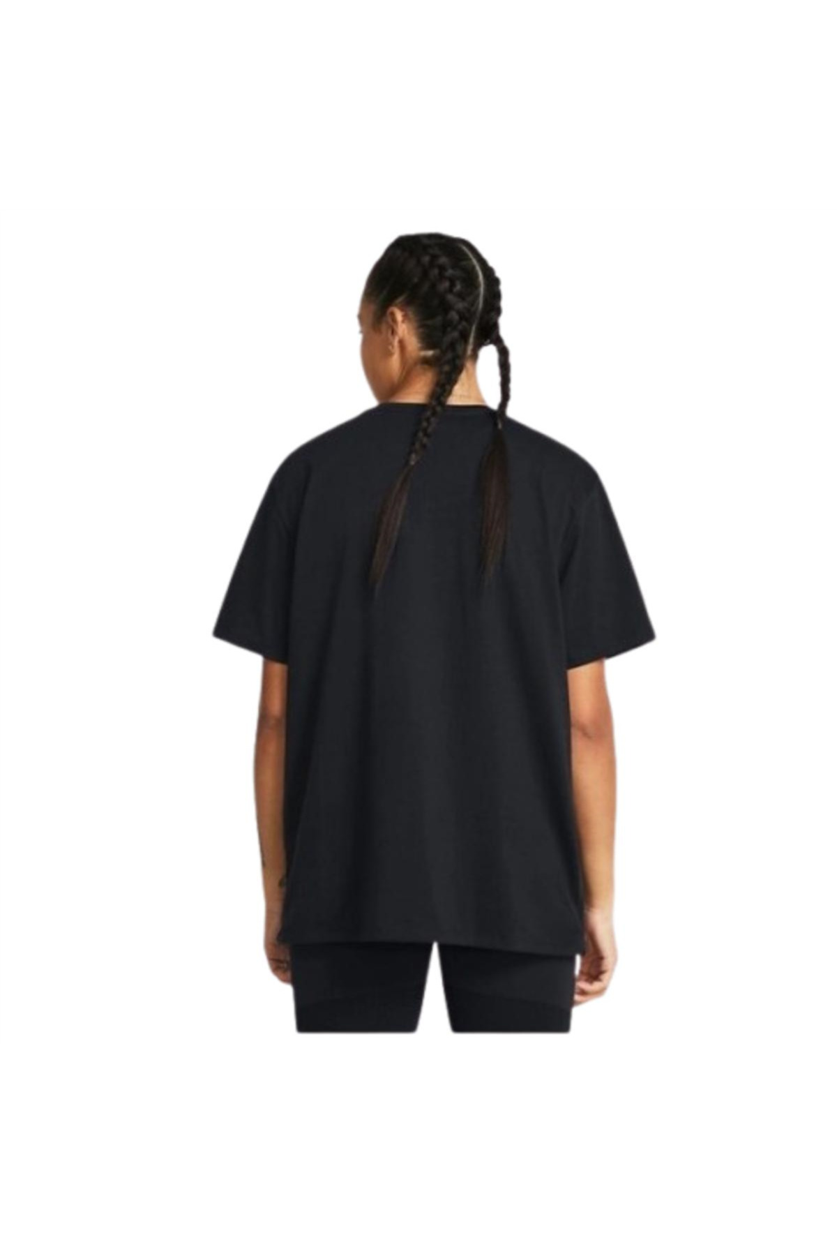 Under Armour Campus Oversize SS 1387193-001 Siyah Tişört görsel 4