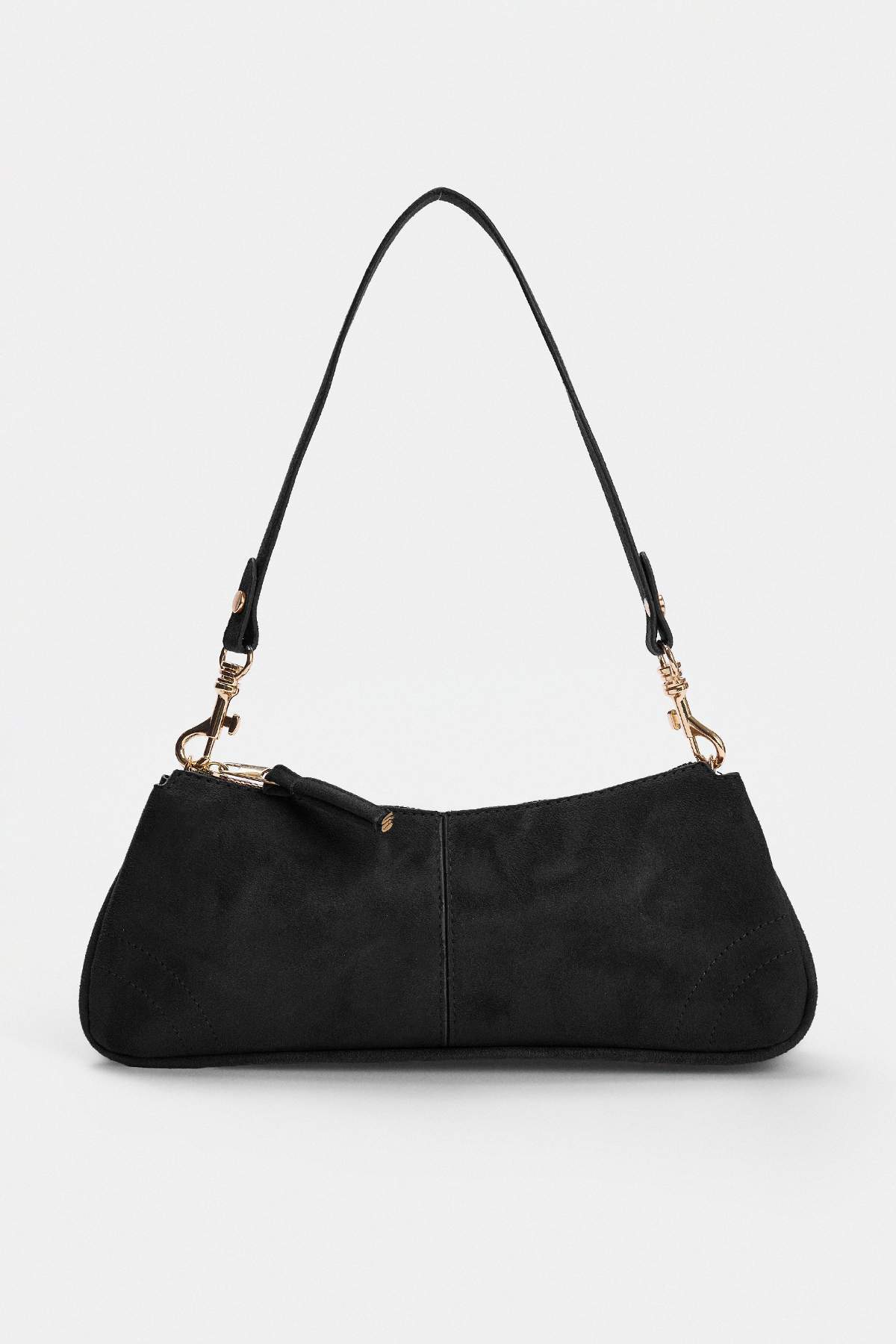 Trendyol Shoes Black Suede Women's Mini Shoulder Bag Takaw27Oc00054