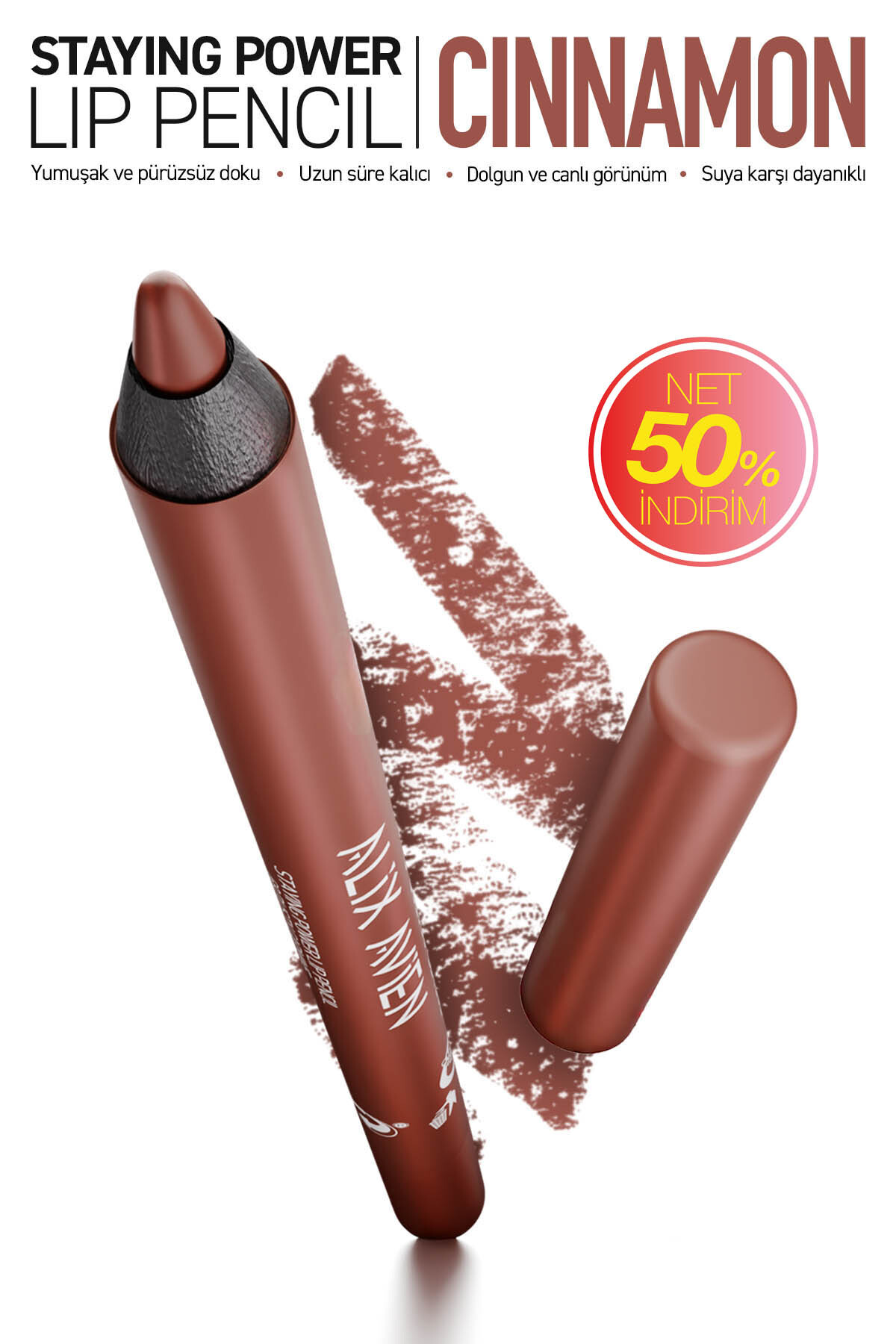Alix Avien Suya Dayanıklı Uzun Süre Kalıcı Yumuşak Dudak Kalemi - Staying Power Lip Pencil 55 Cinnamon - Fiyatı, Yorumları