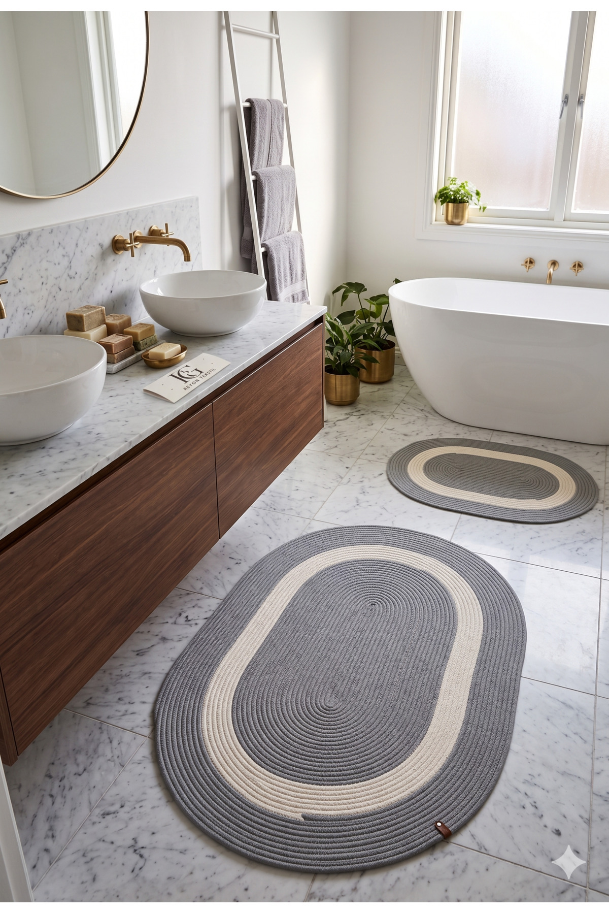 DOĞAL JÜT İP ÖRME BANYO PASPASI
