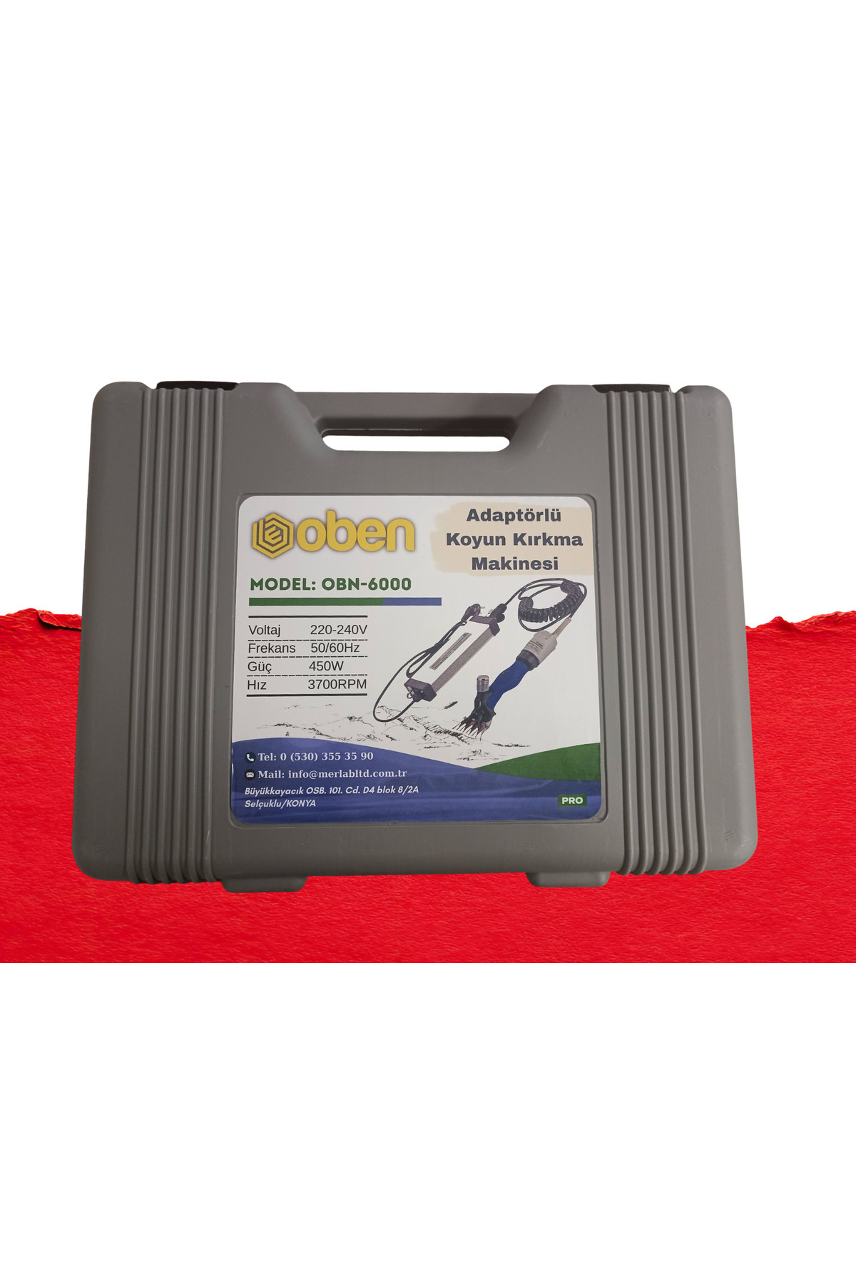 oben Rus Tipi Dişlisiz Fırçasız Motorlu 36V Adaptörlü Koyun Kırkma
