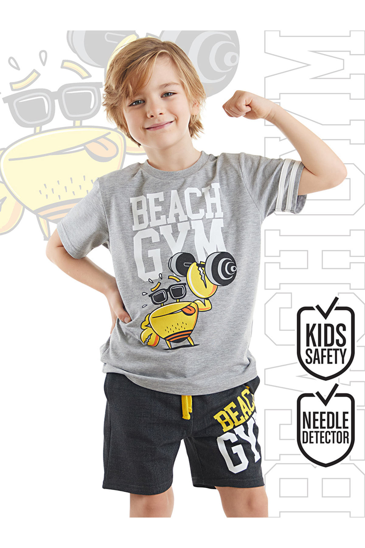 Beach Gym Boys T-shirt Shorts Set