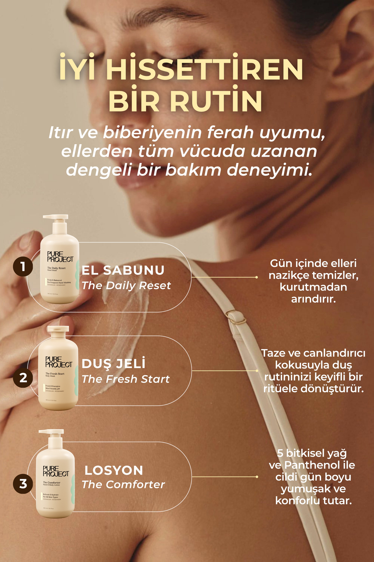 Itır & Biberiye El & Vücut Losyonu 300 ml | Kuruluk Karşıtı & Uzun Süreli Nemlendirme — 8682835806204 — تصویر 6 از 6