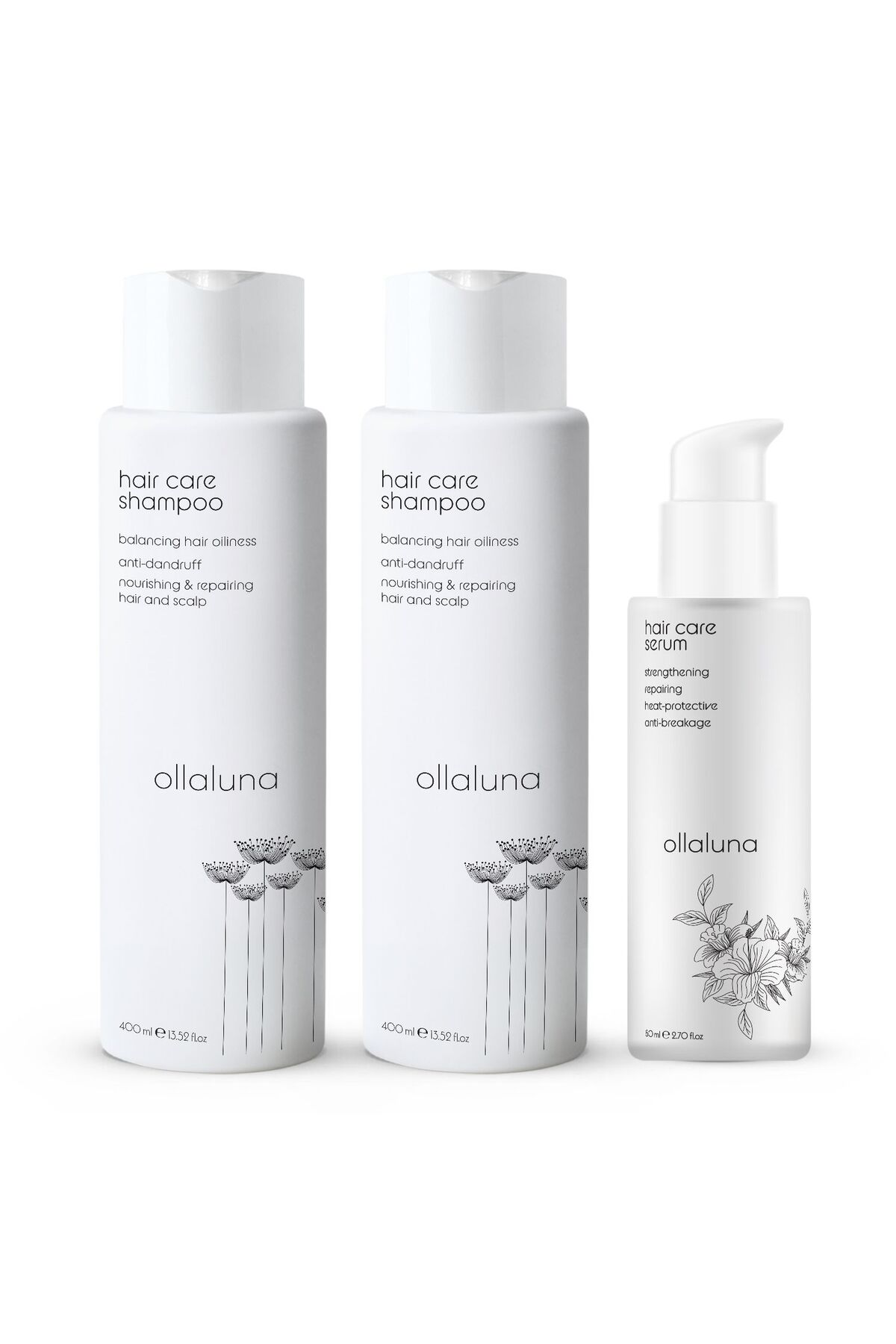ollaluna Hair Care Shampoo Şampuan X2 Hair Care Serum Saç Serumu X1 — 003