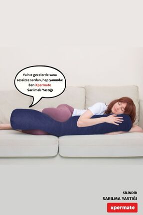 XPERMATE Sarılma Yastığı Bacak Arası Yastığı Yan Yatış Uyku Yastığı Silindir ...