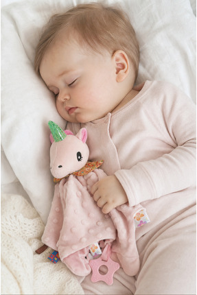 BBSKY Diş Kaşıyıcılı Güvenli Bebek Uyku Arkadaşı, Unisex Peluş Sarılma Oyuncağı