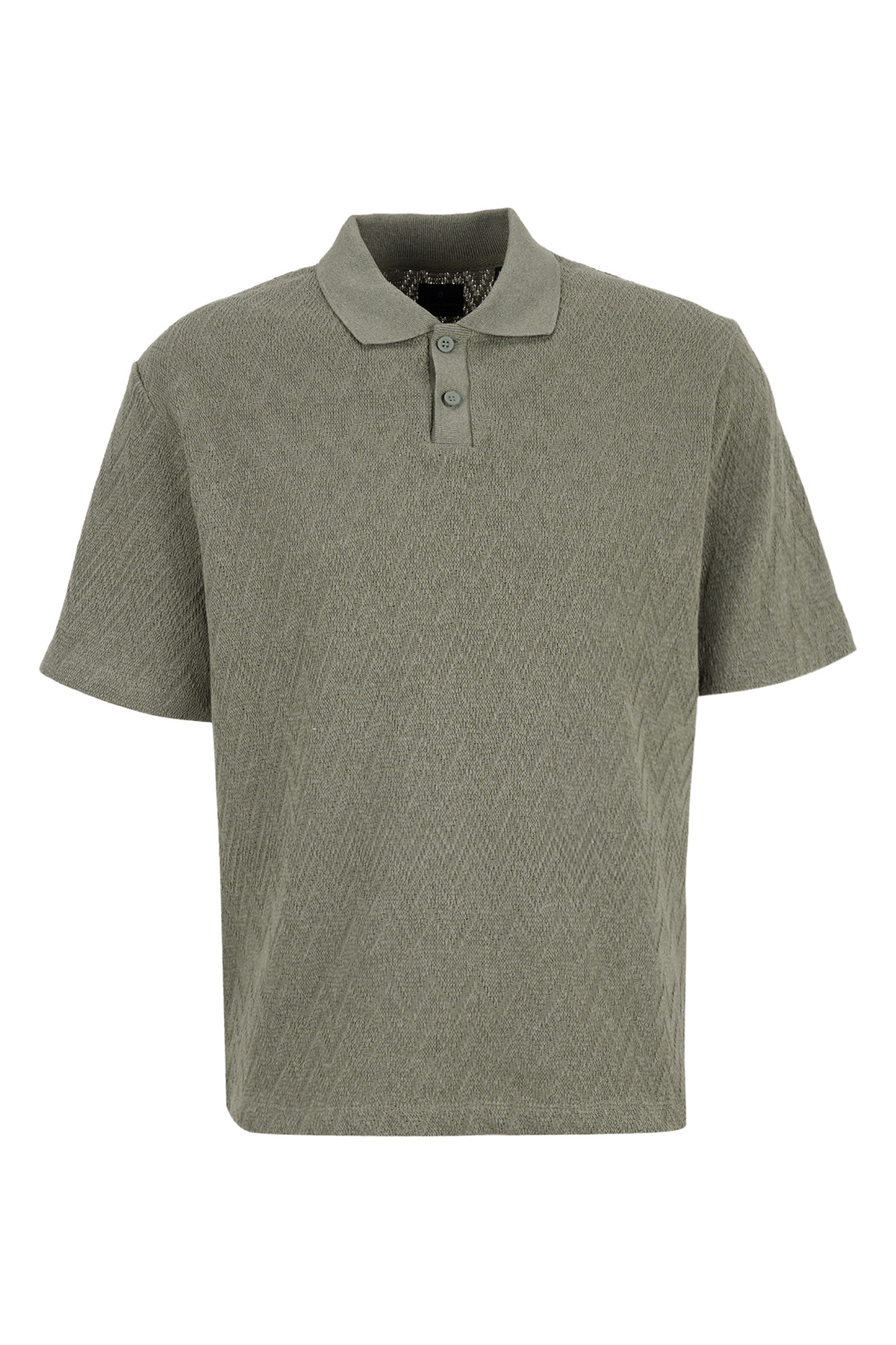 Jack & Jones Yeşil Erkek Regular Fit Zikzak Desenli Polo T-Shirt