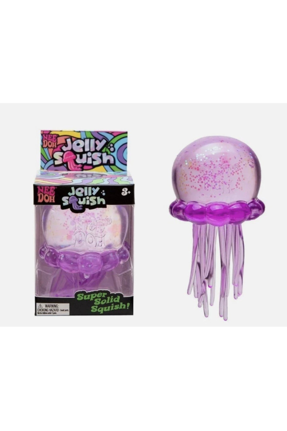 Needoh Jucărie antistres meduză squishy Schylling, Model meduză senzorială, J...