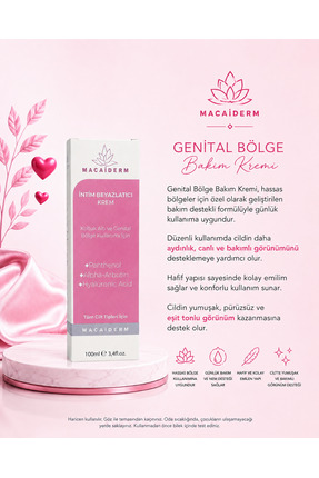 Macaiderm Koltukaltı ve İntim Bakım Kremi 100 ml | Aydınlık Görünüm,Whitening...