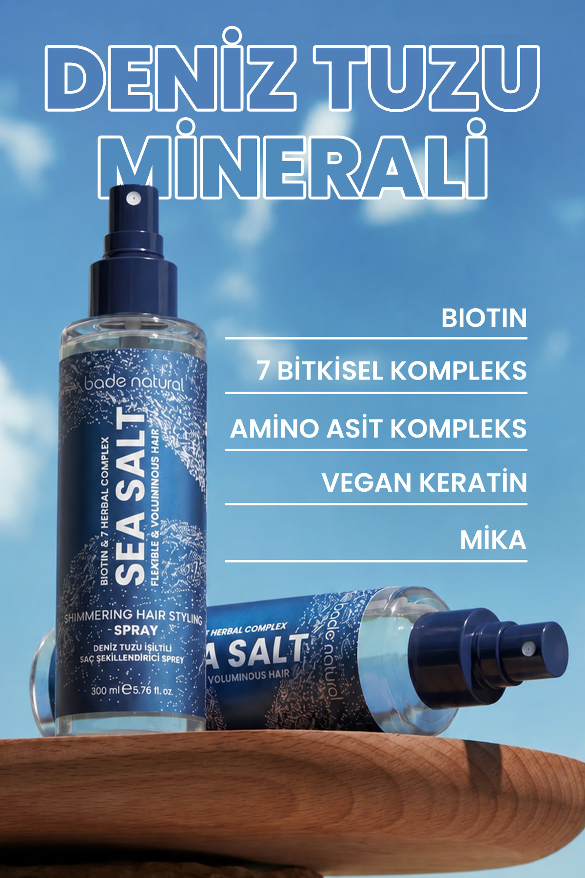 Deniz Tuzu Işıltılı Şekillendirici Saç Spreyi 200 ml — BN.0517 — تصویر 6 از 8
