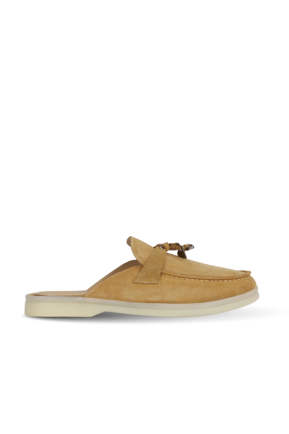 Camel Suede Women's Flat Slippers 05wt103